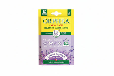 Salvalana Foglietti Per Cassetti E Armadi Al Profumo Di Lavanda- - Pz.12 - 24 Pezzi Orphea