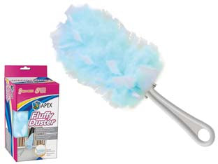 Set Piumino Fluffy Duster Con 5 Cuffie Di Ricambio - 6 Pezzi Apex
