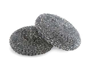 Paglietta In Acciaio Zincato- - Gr.40 - 25 Pezzi