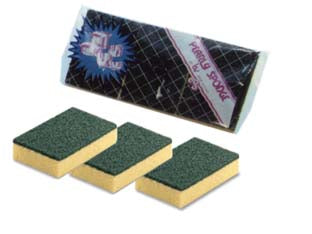 Spugna Abrasiva Con Fibra Verde - 24 Pezzi