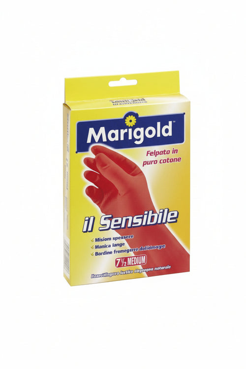 Guanti Domestici Sensibili Marigold- - Misura 6,5 - 12 Pezzi Vileda