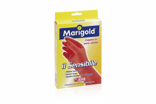 Guanti Domestici Sensibili Marigold- - Misura 8,5 - 12 Pezzi Vileda