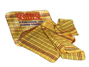 Panno Spolvero Scozzese- - Cm.51X51 - 24 Pezzi