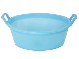 Bacinella Ovale Con Manici- - Ø Cm.45X16 Da Lt.12 - 3 Pezzi Stefanplast