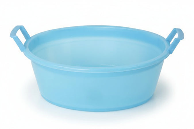 Bacinella Ovale Con Manici- - Ø Cm.45X16 Da Lt.12 - 3 Pezzi Stefanplast