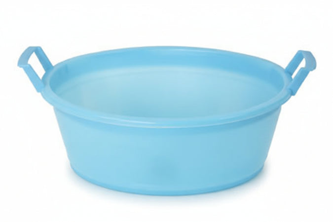 Bacinella Ovale Con Manici- - Ø Cm.55X20 Da Lt.23 - 2 Pezzi Stefanplast