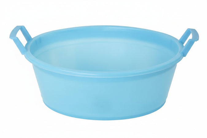 Bacinella Ovale Con Manici- - Ø Cm.65X25 Da Lt.45 - 2 Pezzi Stefanplast