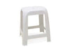 Sgabello Elfo In Polipropilene Bianco Cm.41X35X46H. Stefanplast