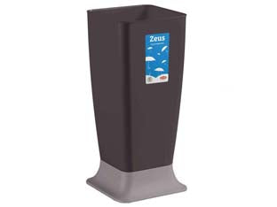 Portaombrelli Zeus In Polipropilene- - Colore Moka/Tortora - 6 Pezzi Stefanplast