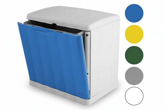 Pattumiera Modulare Amica Eco Space In Polipropilene Lt.20 Cm.40X30X40H. Colore Giallo Stefanplast