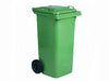 Bidone Quadro Nettezza Urbana Con Ruote Lt.240- - Cm.73X58,5X109,2H. - Verde - 1 Pezzi Xtra