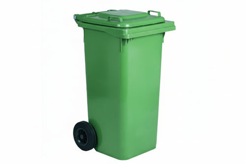 Bidone Quadro Nettezza Urbana Con Ruote Lt.240- - Cm.73X58,5X109,2H. - Verde - 1 Pezzi Xtra