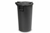 Bidone Per Immondizia Coperchio Con Cerniera Lt.100 Cm.42X94H. Nero Ics
