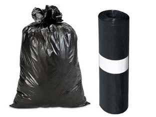 Sacco Condominiale Ldpe In Rotolo Nero- - Cm.90X120 Peso Gr.140 Spess.My80 Rotoli Da Pz.6 - 20 Rotolo