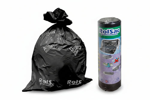 Sacco Condominiale Professionale In Rotolo Nero- - Cm.75X110 In Rotolo Da Pz.20 - Peso Rt Gr.1500 - 9 Pezzi