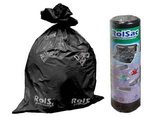 Sacco Condominiale Professionale In Rotolo Nero- - Cm.85X120 In Rotolo Da Pz.20 - Peso Rt Gr.2100 - 6 Pezzi