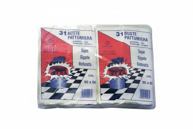 Sacco Pattumiera Con Laccio Di Chiusura Giallo Pz.31- - Cm.60X65 Gr.480 - 20 Confezione Cp