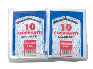 Sacco Copriabito Sagomato Pz.10- - Cm.65X130 Gr.390 - 10 Pezzi Cp