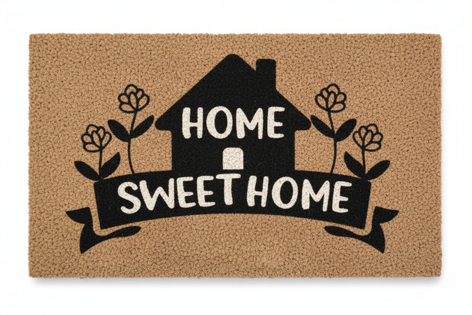 Zerbino Cocco Home Sweet Home Con Casetta Spessore Mm.15 Cm.40X70 Xtra