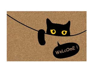 Zerbino Cocco Gatto Nero Spessore Mm.15 Cm.40X70 Xtra