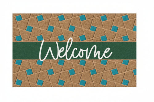 Zerbino Cocco Welcome Green Spessore Mm.15 Cm.40X70 Xtra