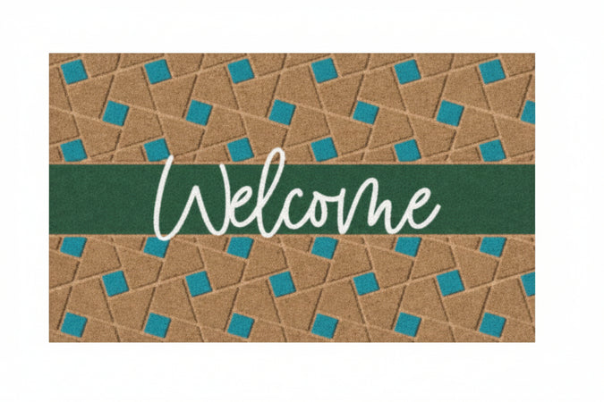 Zerbino Cocco Welcome Green Spessore Mm.15 Cm.40X70 Xtra