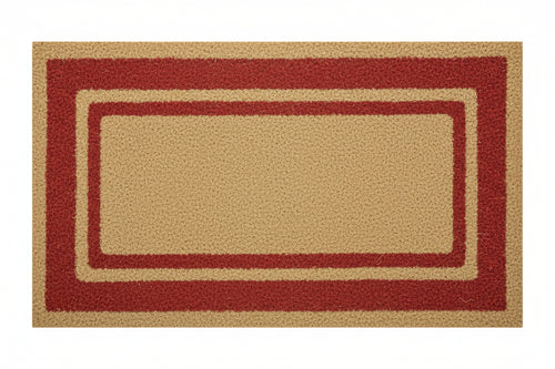 Zerbino Super Rosso Spessore Mm.17 Cm.33X70, Spessore Mm.17
