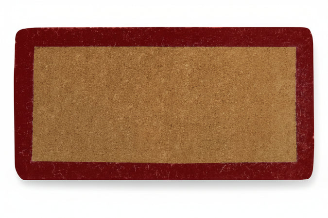 Zerbino Imperiale A Fascia Rosso Spessore Mm.38 Cm.50X100, Spessore Mm.38