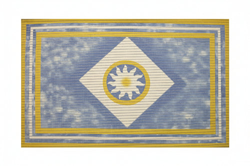 Tappetino Antiscivolo Rettangolare Fantasia Celeste Cm.80X50 Xtra