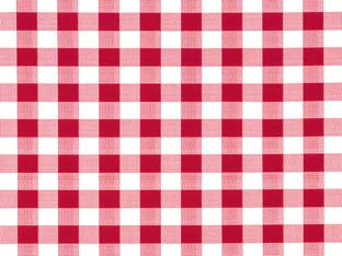 Tovagliato Sunny Felpato Quadrettato Rosso- - Cm.140H, Rotolo Da Mt.20 - 20 Mt