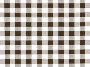 Tovagliato Sunny Felpato Quadrettato Marrone- - Cm.140H, Rotolo Da Mt.20 - 20 Mt