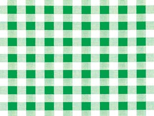 Tovagliato Sunny Felpato Quadrettato Verde- - Cm.140H, Rotolo Da Mt.20 - 20 Mt