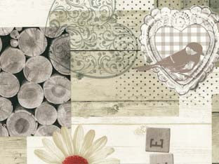 Tovagliato Riviera Felpato Pesante Fondo Marrone Chiaro Fantasia 824- - Cm.140H, Rotolo Da Mt.20 - 20 Mt