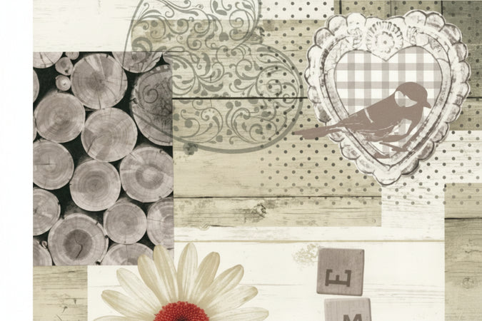 Tovagliato Riviera Felpato Pesante Fondo Marrone Chiaro Fantasia 824- - Cm.140H, Rotolo Da Mt.20 - 20 Mt