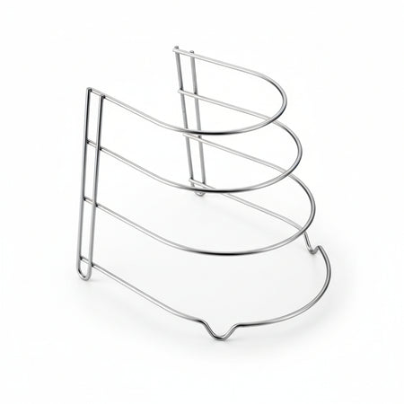 Porta Padelle A 4 Posti Canyon- - Cm.24X26X23 - 2 Pezzi Metaltex