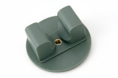 Gancio Appendiscopa 1 Posto Acciaio Inox Con Tondo - 5 Pezzi