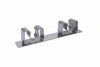 Gancio Appendiscopa 2 Posti Acciaio Inox