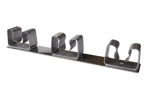 Gancio Appendiscopa 3 Posti Acciaio Inox