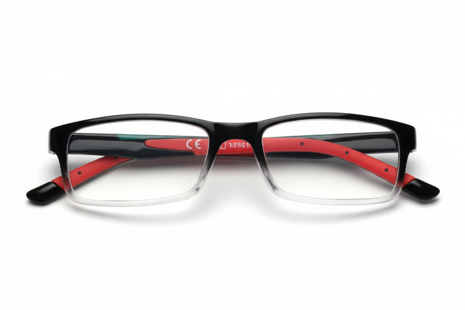Occhiale Lettura Montatura Policarbonato Nero/Rosso 091 Diottrie +1,0 31Z091Red100 Zippo