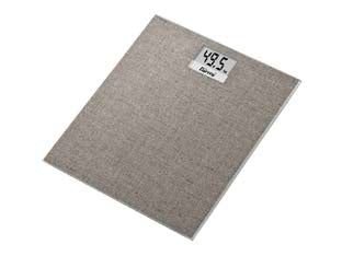 Bilancia Pesapersone Elettronica Bp28 Kg.150 Vetro Tortora Vetro Tortora Effetto Tessile Girmi