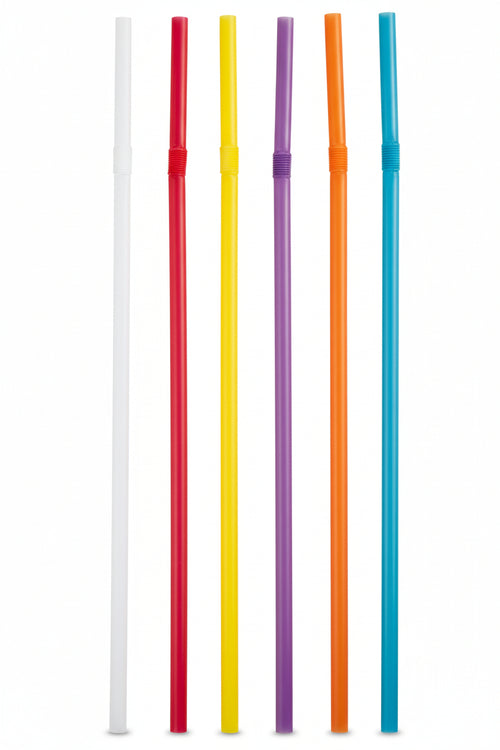 Cannuccia In Plastica Con Snodo Flessibile Per Bevanda Pz.40 Mydrink- - Cm.24 - 8 Pezzi Tescoma