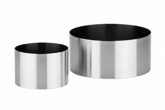 Impiattatore In Acciaio Inox Pz.2 Grandchef- - Cm.7,5/10,5 Pz.2 - 2 Pezzi Tescoma