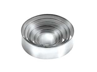 Set 6 Tagliabiscotti Tondi Delicia- - Da Ø Cm.3, Cm.4, Cm.5, Cm.6, Cm.7, Cm.20 - 3 Pezzi Tescoma