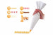 Sac A Poche In Tessuto Con 6 Beccucci Delicia- - Cm.35 - 2 Pezzi Tescoma