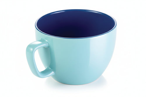 Tazza Jumbo Crema Shine Azzurra Ml.600- - Ø Cm.11X8,5H. - 6 Pezzi Tescoma