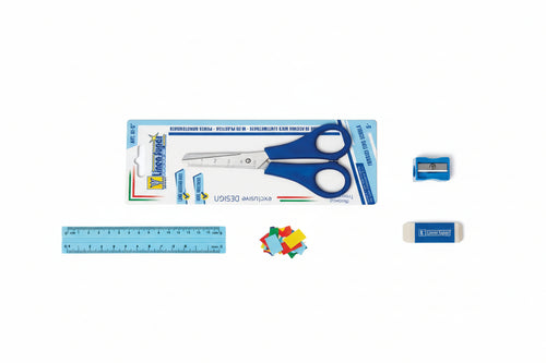Forbice Scuola Linea Super 61- - Cm.13 5; Art.61-5 - 6 Blister De Luca