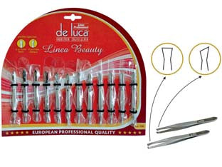 Pinzetta Per Ciglie Inox De Luca