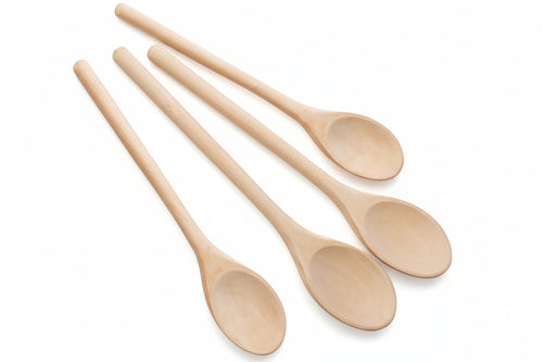 Cucchiai Ovali In Legno Pz.3 Cm.20, 25, 30 Calder