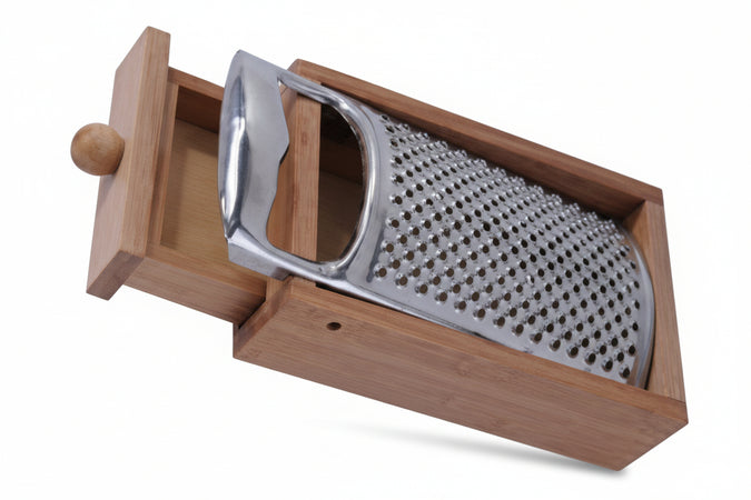 Grattugia In Acciaio Inox Con Struttura In Legno Calder