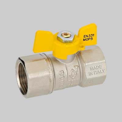 Valvola A Sfera Per Gas F.F. A Farfalla 1 - Tiemme